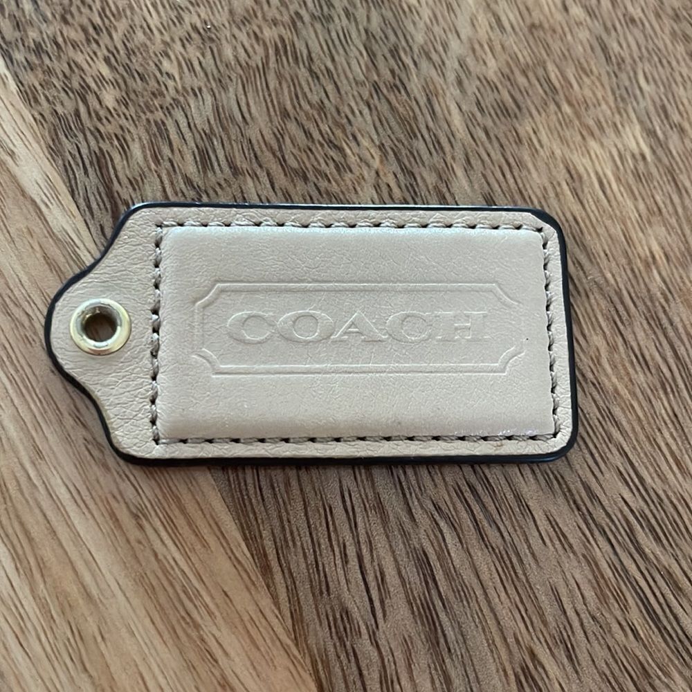 Coach Stamped Leather Hang Tag